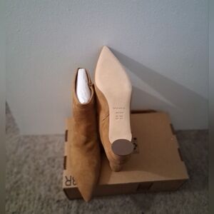 Zara Tan Heeled Boots